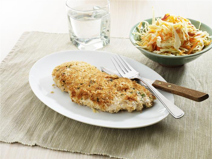 Chicken Schnitzel with Coleslaw recipe image